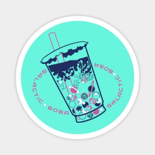 Galactic Boba (version navy pink white) Magnet